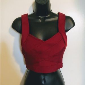 💄LF Rumour Boutique Red Crop Top 💋